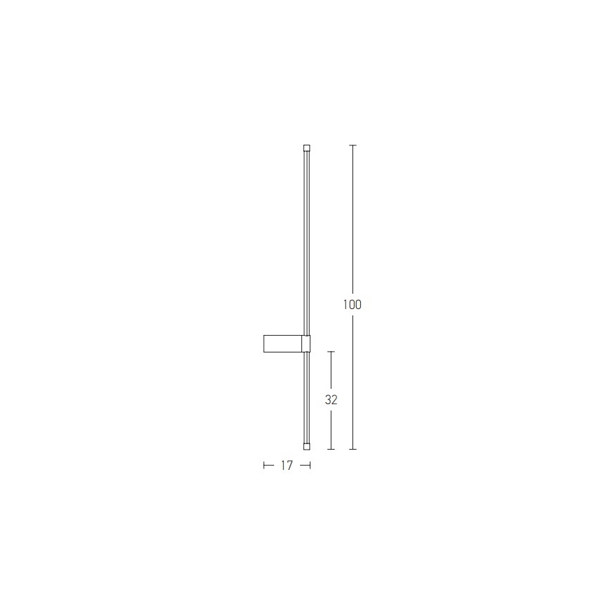 Zambelis 20116 - LED Wall light LED/20W/230V black