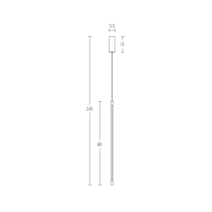 Zambelis 20121 - LED Chandelier on a string LED/12W/230V black