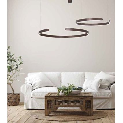 Zambelis 2013 - LED Dimmable chandelier on a string LED/40W/230V brown