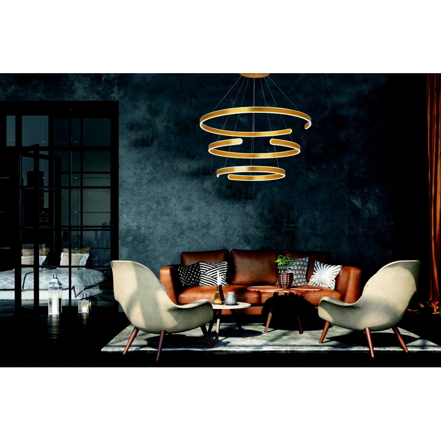 Zambelis 2014 - LED Dimmable chandelier on a string LED/120W/230V gold
