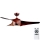 Zambelis 20256 - LED Ceiling fan LED/15W/230V 3000/4000/6000 cherry + remote control