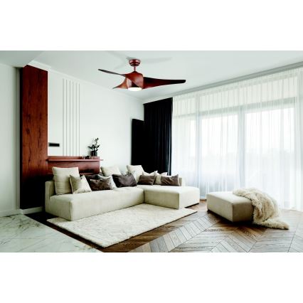 Zambelis 20256 - LED Ceiling fan LED/15W/230V 3000/4000/6000 cherry + remote control