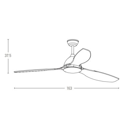 Zambelis 20258 - Ceiling fan + remote control