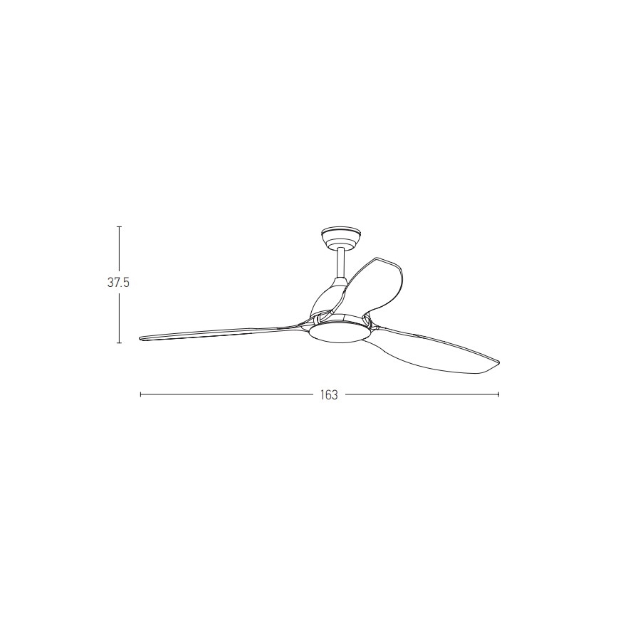 Zambelis 20258 - Ceiling fan + remote control