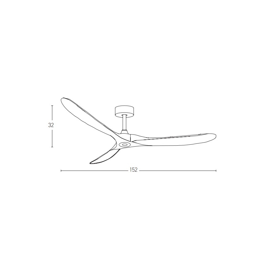 Zambelis 20259 - Ceiling fan + remote control