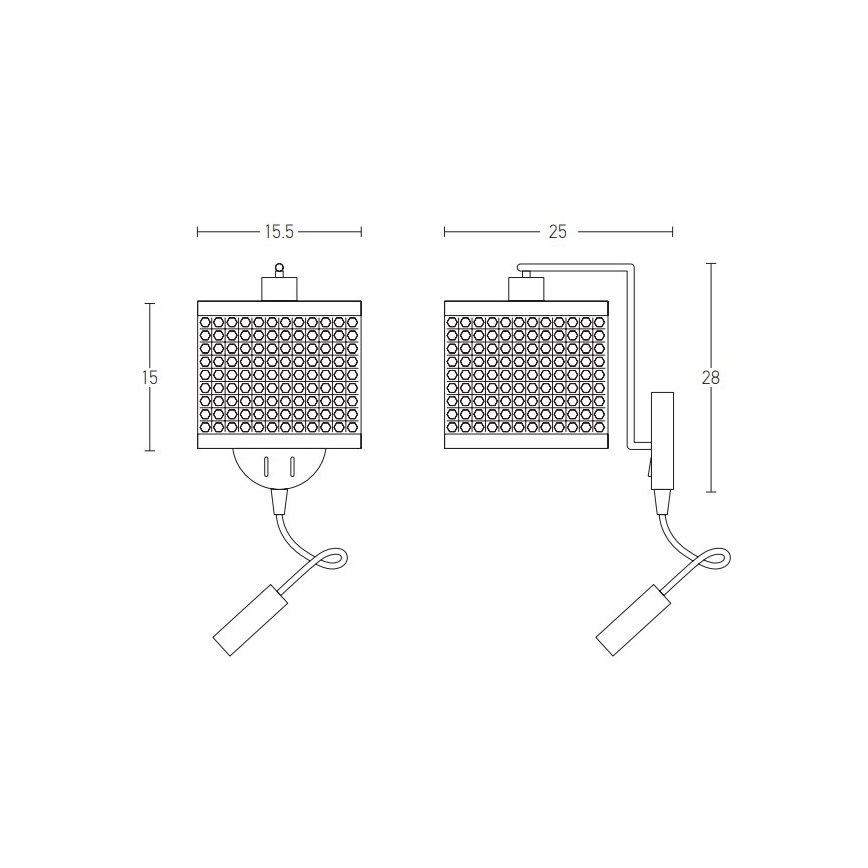 Zambelis 20355 - LED Wall lamp 1xE27/40W + LED/3W/230V rattan
