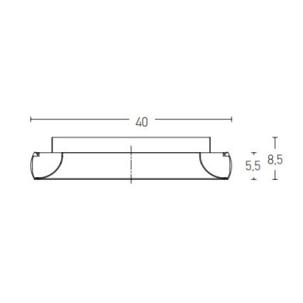 Zambelis 2042 - LED Dimmable ceiling light LED/30W/230V d. 40 cm gold