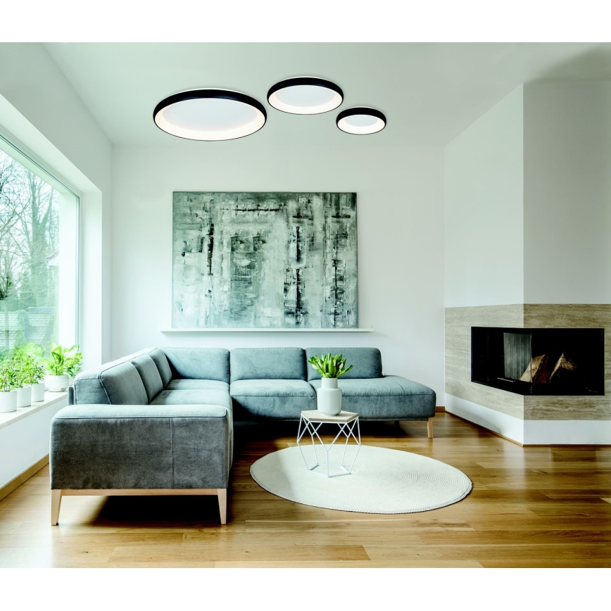 Zambelis 2048 - LED Dimmable ceiling light LED/50W/230V d. 60 cm black