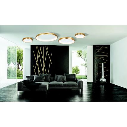 Zambelis 2058 - LED Dimmable ceiling light LED/60W/230V d. 80 cm gold