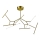 Zambelis 2073 - LED Dimmable chandelier on a pole LED/68W/230V gold