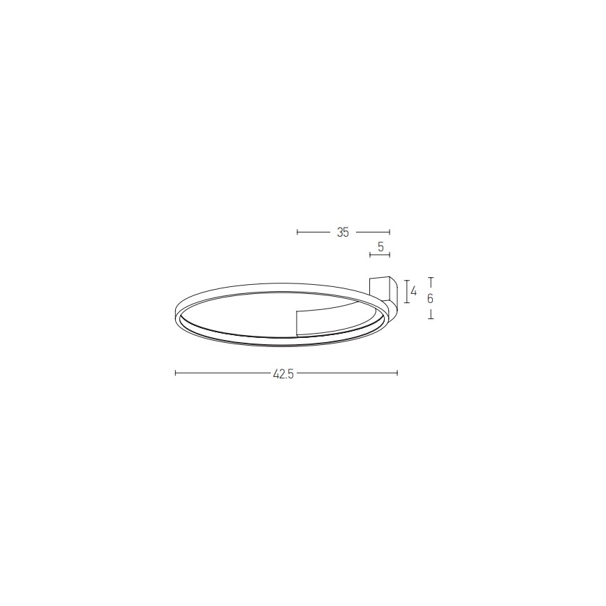 Zambelis 2075 - LED Wall light LED/25W/230V d. 42,5 cm white