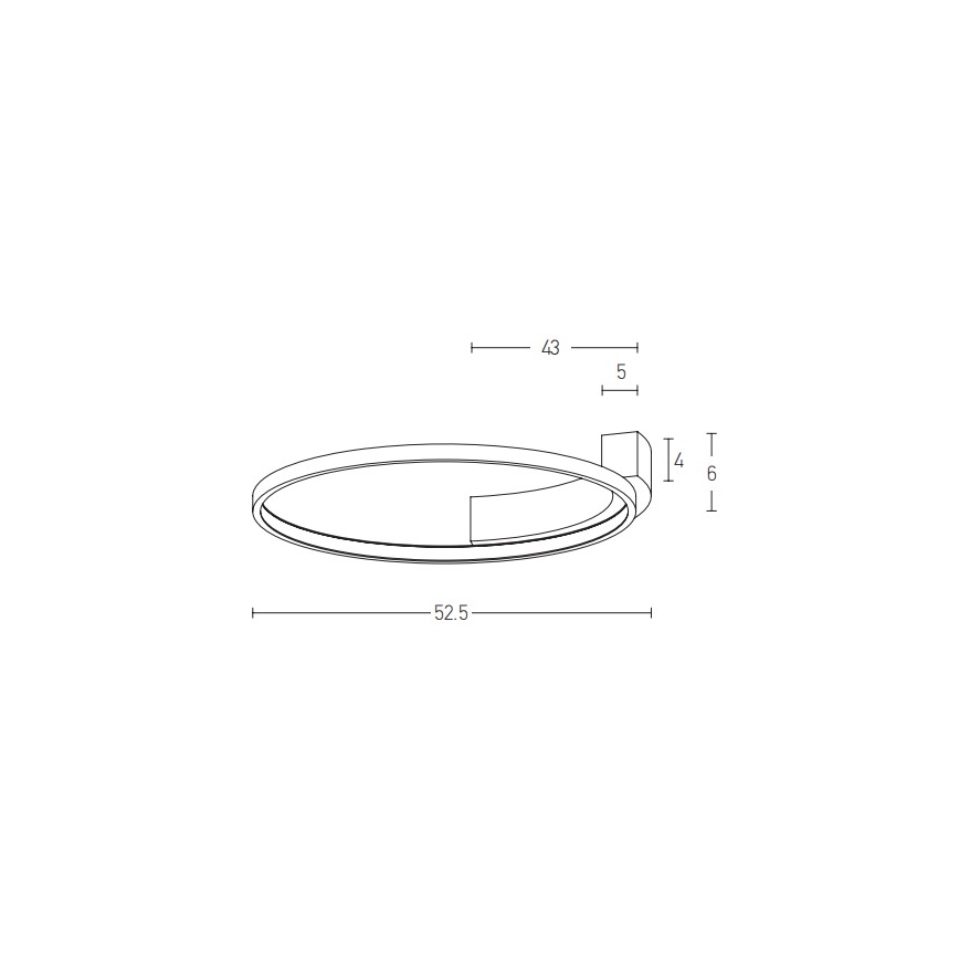 Zambelis 2077 - LED Wall light LED/31W/230V d. 52,5 cm white