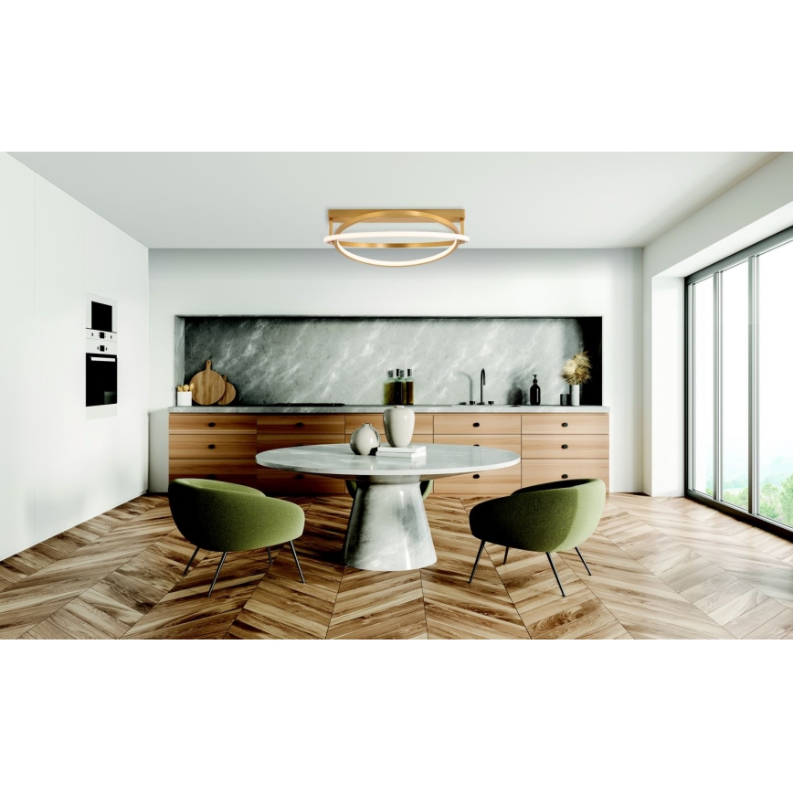 Zambelis 22018 - LED Dimmable surface-mounted chandelier LED/56W/230V d. 60 cm gold