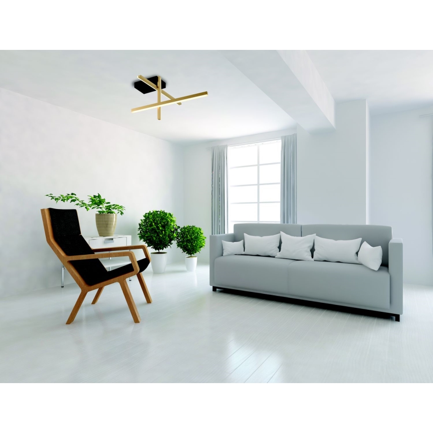 Zambelis 22024 - LED Dimmable surface-mounted chandelier LED/25W/230V gold