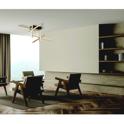 Zambelis 22026 - LED Dimmable surface-mounted chandelier LED/46W/230V gold