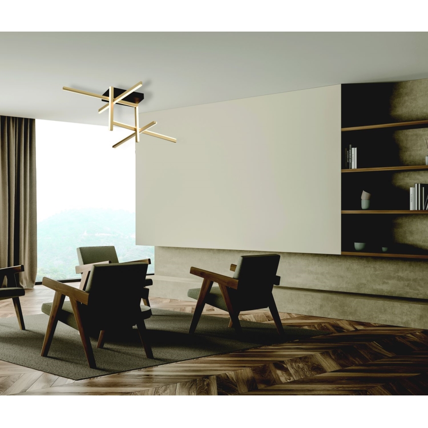 Zambelis 22026 - LED Dimmable surface-mounted chandelier LED/46W/230V gold
