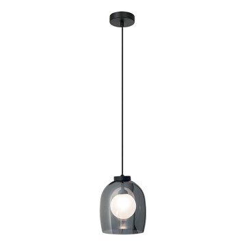 Zambelis 22051 - Cable-suspended pendant light, 1xG9/5W/230V, Ø 18 cm, black