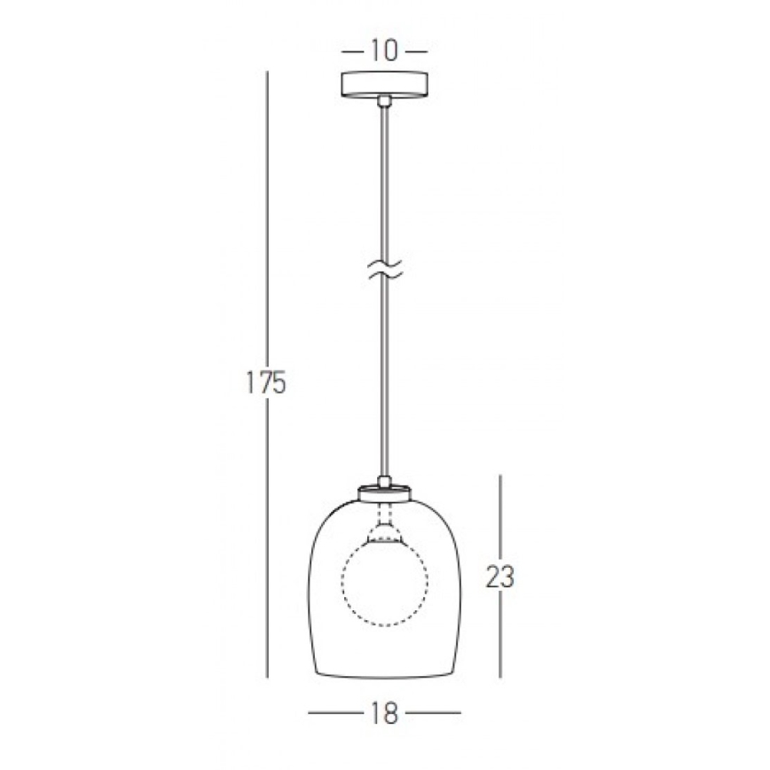 Zambelis 22051 - Cable-suspended pendant light, 1xG9/5W/230V, Ø 18 cm, black