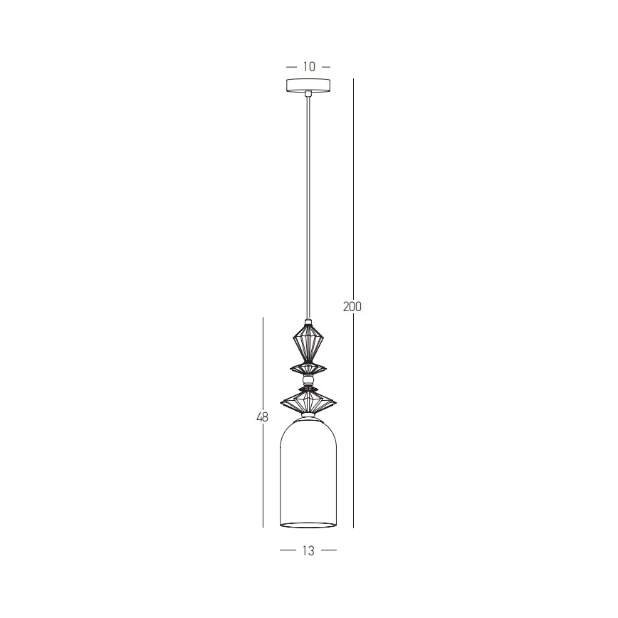 Zambelis 22078 - Chandelier on a string 1xE27/40W/230V