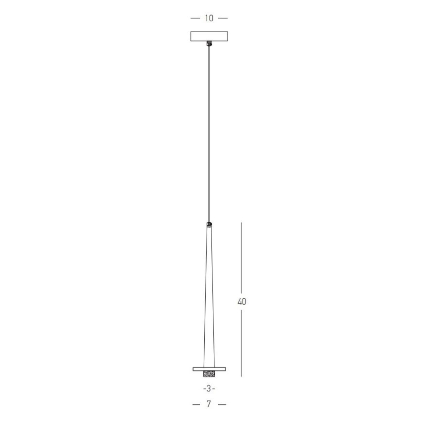 Zambelis 22111 - LED Chandelier on a string LED/3W/230V CRI90 gold