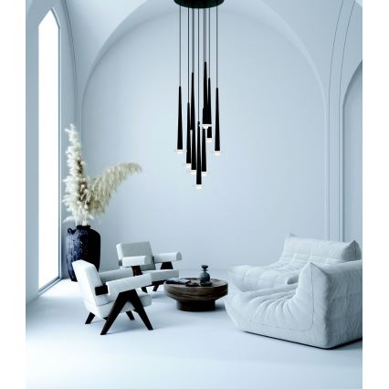 Zambelis 22113 - LED Dimmable chandelier on a string 9xLED/3W/230V CRI90 black