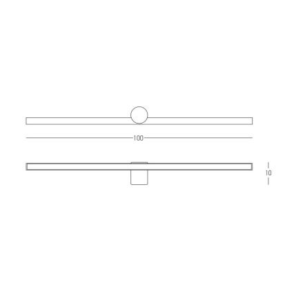 Zambelis 22126 - LED Bathroom mirror lighting LED/21W/230V 100 cm IP54