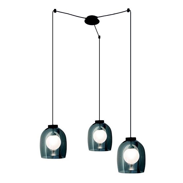 Zambelis 22145 - Chandelier on a string 3xG9/5W/230V spider black
