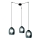 Zambelis 22145 - Chandelier on a string 3xG9/5W/230V spider black