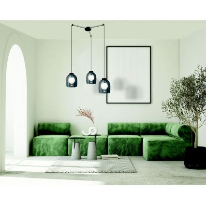 Zambelis 22145 - Chandelier on a string 3xG9/5W/230V spider black