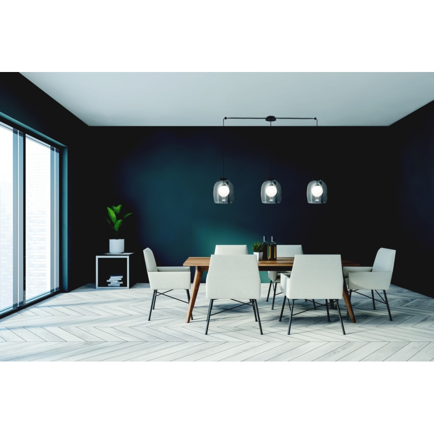 Zambelis 22146 - Chandelier on a string 3xG9/5W/230V spider black