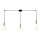 Zambelis 22151 - Chandelier on a string 3xE27/40W/230V spider gold