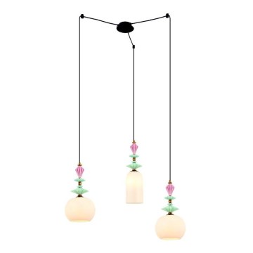 Zambelis 22152 - Chandelier on a string 3xE27/40W/230V spider ceramics