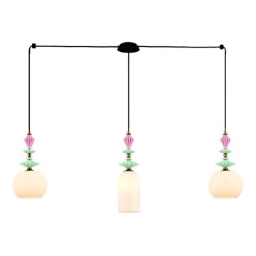 Zambelis 22153 - Chandelier on a string 3xE27/40W/230V spider ceramics