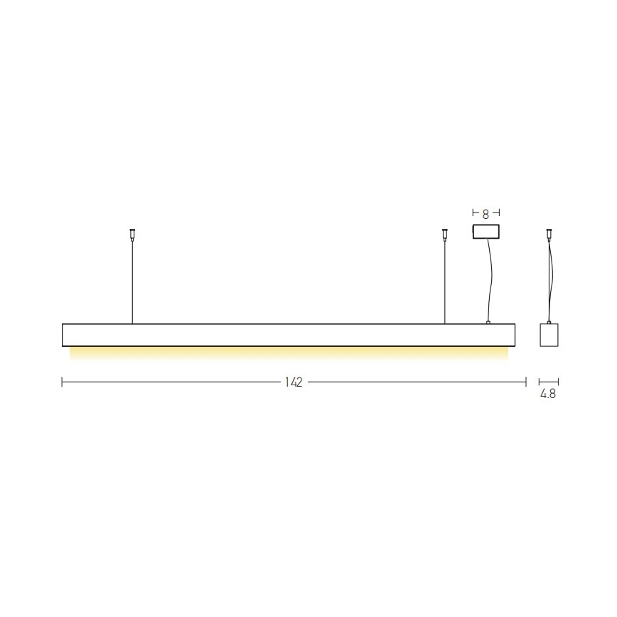 Zambelis 22210 - LED Chandelier on a string LED/45W/230V
