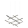 Zambelis 22245 - LED Dimmable chandelier on a string LED/80W/230V black