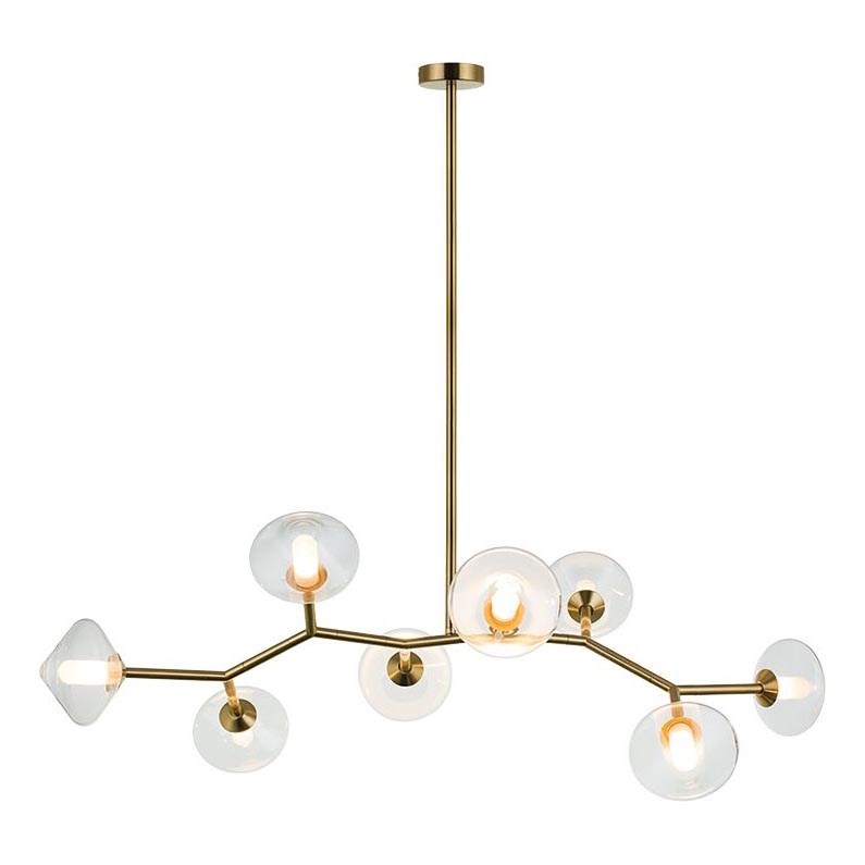 Zambelis 23023 - Chandelier on a pole 8xG9/5W/230V gold