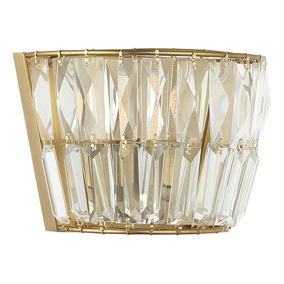 Zambelis 23050 - Crystal wall light 1xG9/5W/230V brass