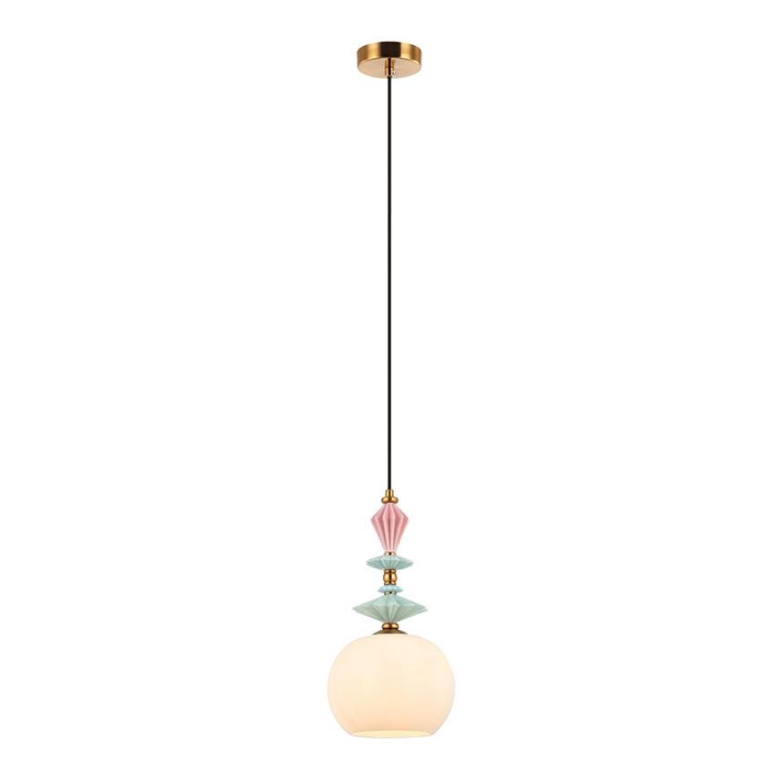 Zambelis A22079 - Replacement chandelier lampshade, 21 cm diameter, white