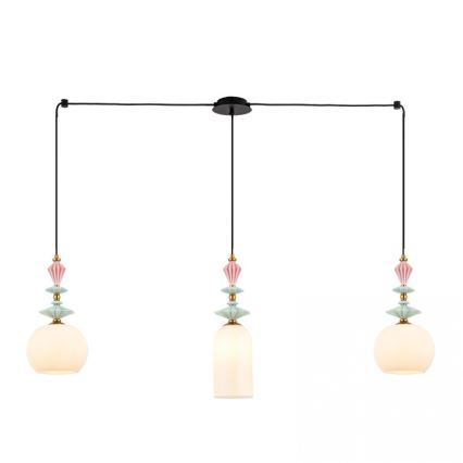 Zambelis A22079 - Replacement chandelier lampshade, 21 cm diameter, white