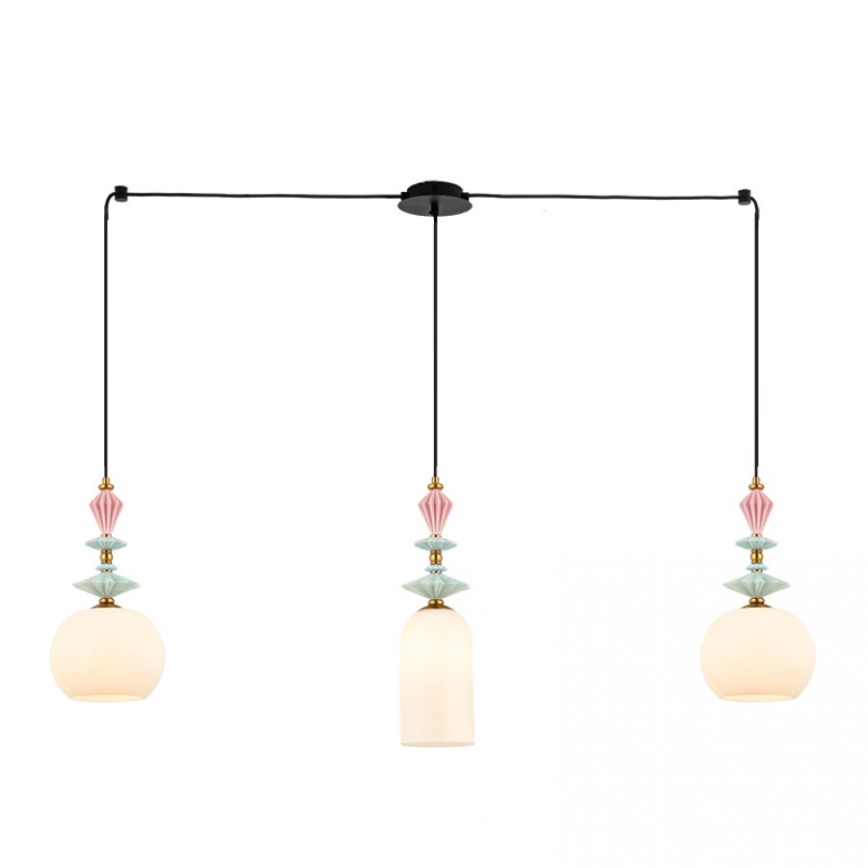Zambelis A22079 - Replacement chandelier lampshade, 21 cm diameter, white