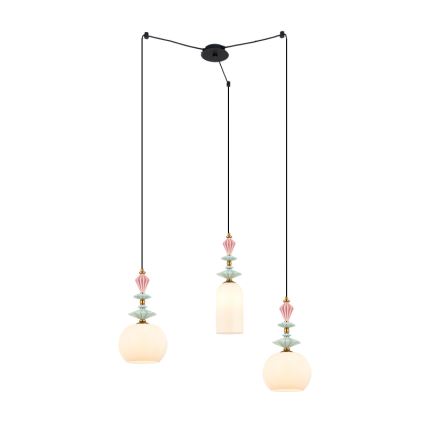 Zambelis A22079 - Replacement chandelier lampshade, 21 cm diameter, white