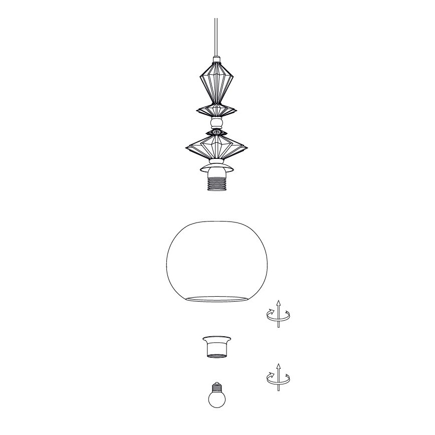 Zambelis A22079 - Replacement chandelier lampshade, 21 cm diameter, white