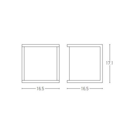 Zambelis E127 - Outdoor wall light 1xE27/18W/230V IP54 anthracite