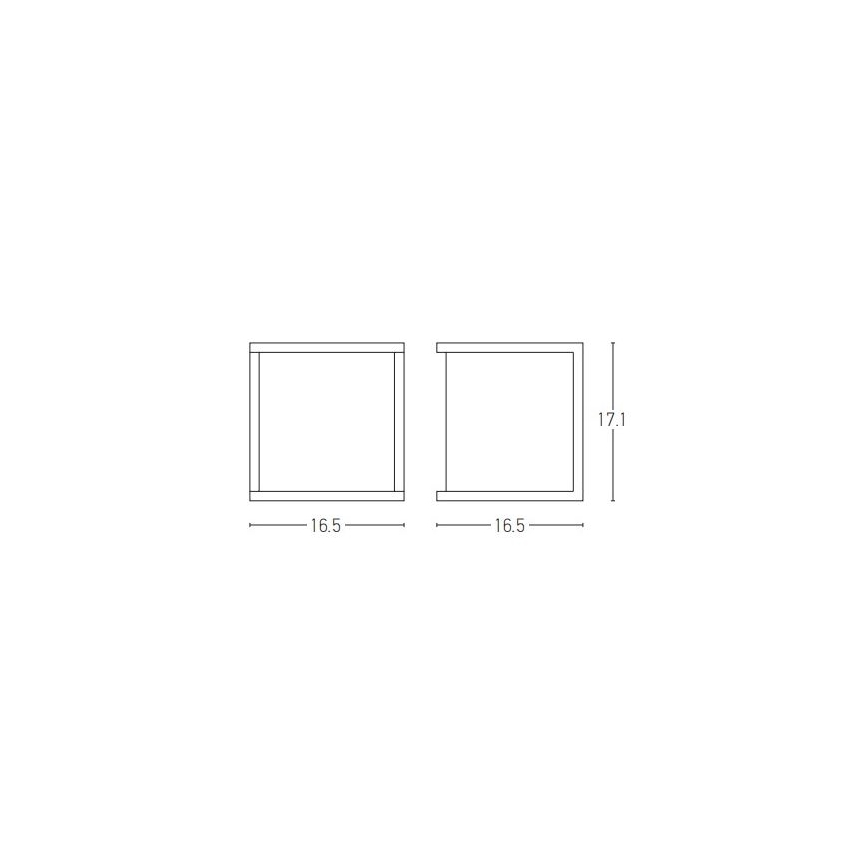 Zambelis E127 - Outdoor wall light 1xE27/18W/230V IP54 anthracite
