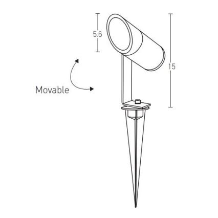 Zambelis E152 - LED Outdoor lamp LED/7W/230V IP65 anthracite