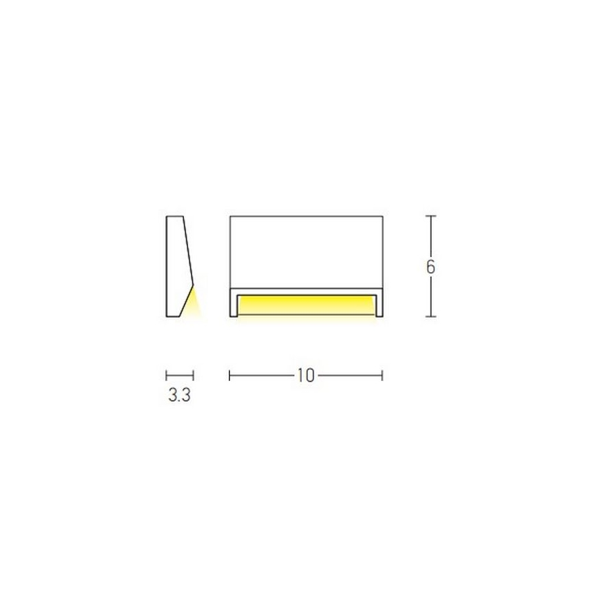 Zambelis E181 - LED Outdoor staircase lighting LED/1,5W/230V IP54 anthracite
