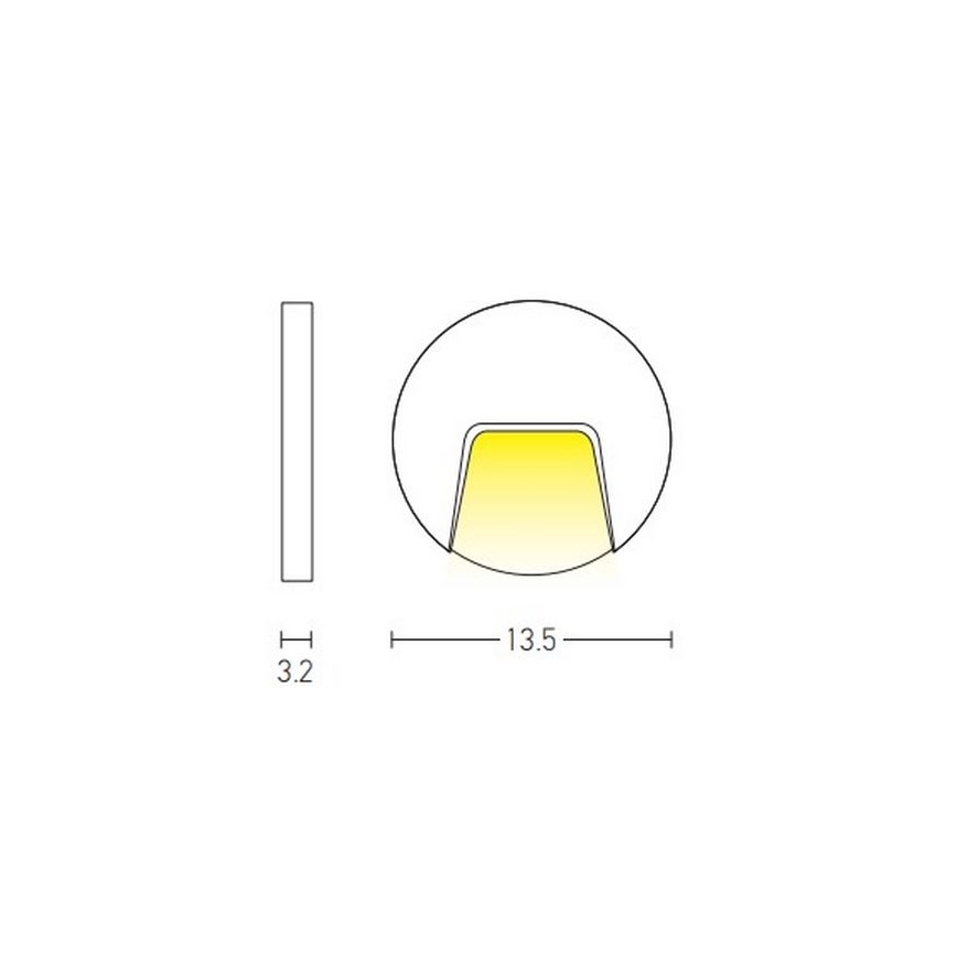 Zambelis E183 - LED Outdoor staircase lighting LED/3W/230V IP54 anthracite