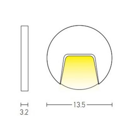 Zambelis E184 - LED Outdoor staircase lighting LED/3W/230V IP54 white
