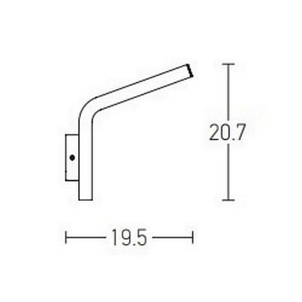 Zambelis E205 - LED Outdoor wall light LED/10W/230V IP54 anthracite