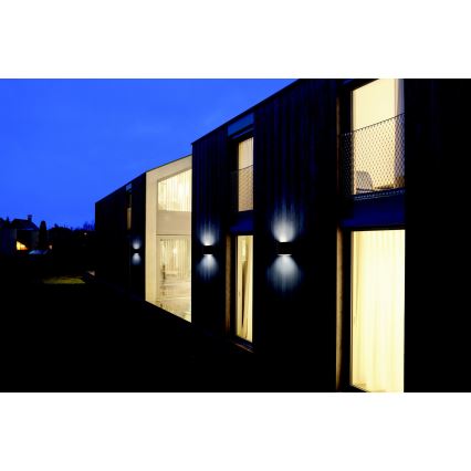 Zambelis E239 - LED Outdoor wall light 2xLED/6W/230V IP65 anthracite